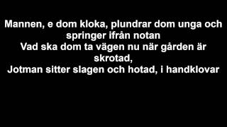 Aki  När solen går ner feat Kapten Röd Lyrics [upl. by Notsuh]