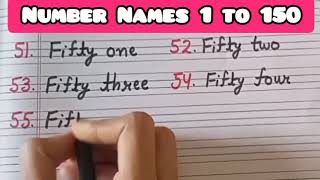 How to write numbers name in english 😃Numbers Name 1 to 150 in English FooFooTvJunior [upl. by Sheline]