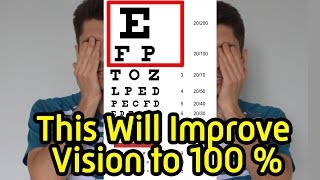 5 exercises to improve eyesight with myopia without surgeryHow to improve your vision at home [upl. by Ecnav]