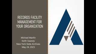 Records Facilities Management For Your Organization [upl. by Merow]