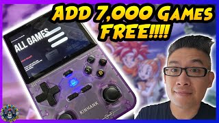 Budget Retro Handheld Under 50  Kinhank K36 Review  How to Add 7000 Games FREE [upl. by Sivad]