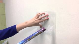 static electricity exp5 stick plastic film on the wall [upl. by Alfons952]