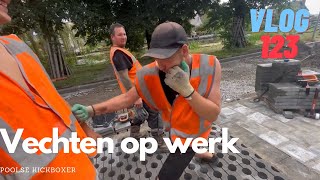 VLOG 123 BIJNA VECHTEN OP WERK MET POOLSE KICKBOXER [upl. by Burk]