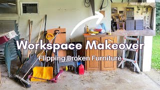 Garage workspace makeover [upl. by Lorelie]