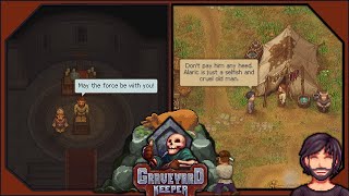 Graveyard Keeper  3 Opening up the Church and a Mysterious Visitor [upl. by Casi]