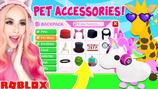 I Got EARLY ACCESS To Buy ALL THE NEW PET ACCESSORIES In Adopt MePet Accessories Adopt Me [upl. by Auberta]