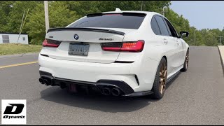 BMW M340I CTS Turbo Downpipe  AWE Touring Exhaust DME Unlock and BM3 Stage 2 [upl. by Drahsir]