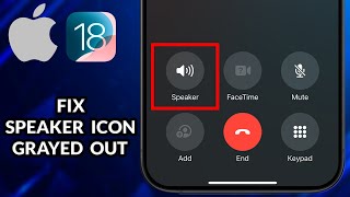 How To Fix Speaker Icon Grayed Out When Making Calls On iPhone iOS 18 [upl. by Etennaej]