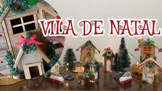 DECORAÇÃO DE NATAL VILA NATALINA COMO FAZER [upl. by Jervis]