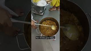 ISKCON Temple nivasi bhakton ka Prasad ❣️😳 food youtubeshorts shorts KrishnBhakt12 [upl. by Hope]