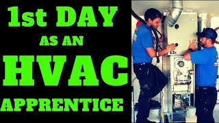 First Day on the Job as a New HVAC Apprentice [upl. by Toomin]