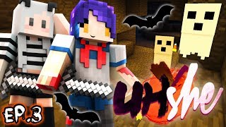 Battling Cave MobsWill We Survive  UHShe Teams BOOHShe  Ep 3 [upl. by Joses]