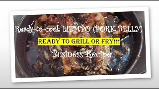 Ready to FRY or GRILL LIEMPO  Inihaw na Liempo  Kitchen Fairy [upl. by Damalus]