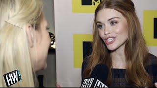 Holland Roden Teases Lydia amp Stiles Relationship amp Teen Wolf Finale  Hollywire [upl. by Cortie48]