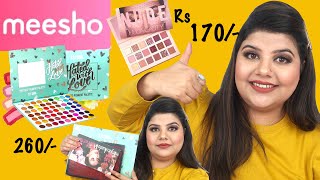 Meesho eyeshadow haul  full detail reveiw  affordable beginner eyeshadow pallete [upl. by Dimmick197]