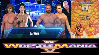 WrestleMania V  The Brain Busters vs Strike Force [upl. by Banyaz]