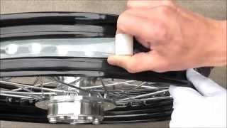 Outex tubeless kit Instruction for HarleyDavidson  チューブレスキット施工 ハーレーダビッドソン [upl. by Beberg]