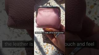 Unboxing a Stylish leather Coin Purse  First Impressions amp Review  by Calfnerogenuine leather [upl. by Naujej]