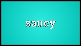 Saucy Meaning [upl. by Anirual]