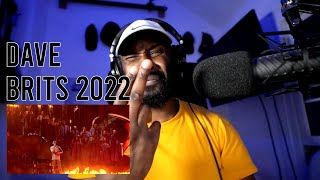 Dave In The Fire ft Giggs Ghetts Meekz amp Fredo Live at The BRITs 2022 Reaction  LeeToTheVI [upl. by Adnamor]