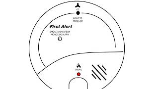 Animated First alert SC9120b smoke and carbon monoxide alarm test [upl. by Rosetta]