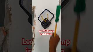 Led wall lamp installation process light lamp shorts youtube [upl. by Anitnoc]