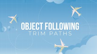 Object following to Trim Paths animation  After Effects Tutorial [upl. by Bridie]