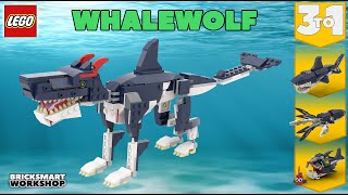 Whalewolf LEGO 31088 Digital Build [upl. by Yahsed]