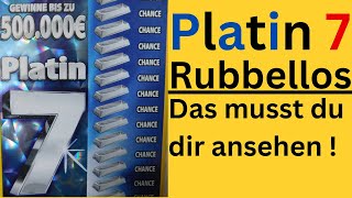 Platin 7  Rubbellos Platin 7 ist mal richtig großzügig was den Gewinn angeht [upl. by Storm417]