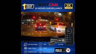 Winycam CLS740 24 hours dashcam hidden dvr dual channel parking camera 2k qhd fhd made in korea [upl. by Niela723]