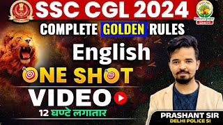 English का महायुद्ध  Complete English Golden Rule  SSC CGLMTS 2024  English By Prashant Sir [upl. by Cordie]