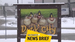 Duck City becomes official with a sign [upl. by Kasey462]