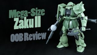 867  MegaSize Zaku II OOB Review [upl. by Endor]