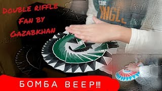 Безумный Карточный Веер  обучение  Impossible Card Flourish  double riffle fan [upl. by Aseela]