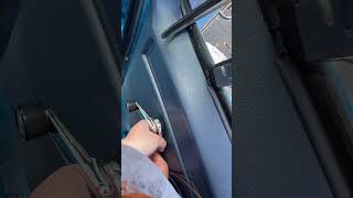 Squarebody Suburban Manual Window Crank Removal Pick Method [upl. by Yentyrb]