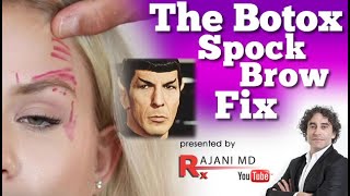 The Spock Brow and Botox Brow Droop Fix Portland Oregon Style Aesthetics with Dr Rajani [upl. by Keheley]