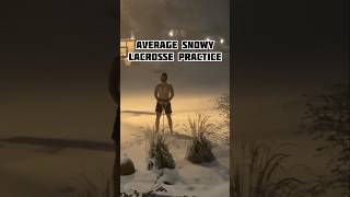 Average Snowy Lacrosse Practice lacrosse [upl. by Sellma68]