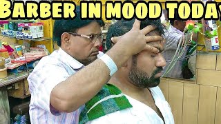 ASMR head massage with neck cracking by indianbarber Sarwan [upl. by Barbuto923]