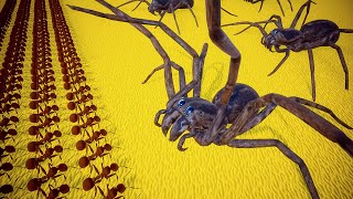 I Fought the BIGGEST ANTS vs SPIDERS Battles Ever Created in Empires of the Undergrowth [upl. by Eslud124]