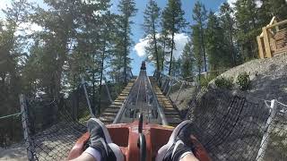 Golden Skybridge Mountain Coaster POV [upl. by Wilkens]