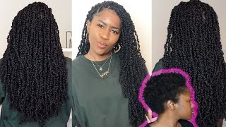 Outre Wavy Bomb TwistSpring Twist EASY Install on Short 4C Natural Hair No TwistingMona B [upl. by Merrell]