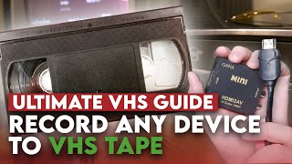 How to Record On VHS Tape From Any Device  Ultimate Guide [upl. by Villiers189]