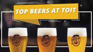 Top Beers At TOIT Brewery [upl. by Atyekram]