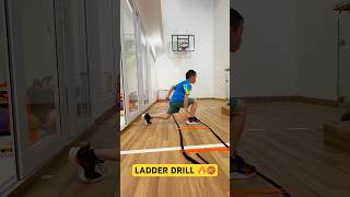 LADDER DRILL 🌟 AGILITY TRAINING 💫 EXPLOSIVE POWER speedandagility explosivetraining sports [upl. by Sivaj]