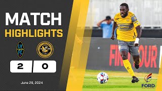 Pittsburgh Riverhounds vs Las Vegas Lights FC Match Highlights 62924 [upl. by Ygiaf639]