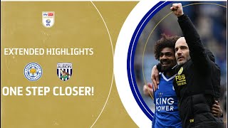 ONE STEP CLOSER  Leicester City v West Brom extended highlights [upl. by Malinda]