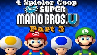 New Super Mario Bros U 4 Spieler Part 3  Wuff macht das Hamster [upl. by Tsepmet342]