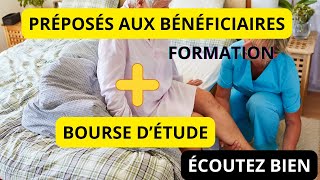 PRÉPOSÉ AUX BÉNÉFICIAIRES  FORMATION  BOURSE DÉTUDES [upl. by Mosora]