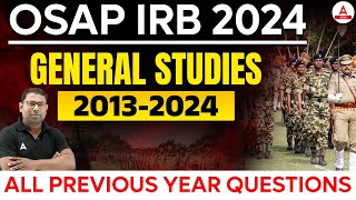 OSAP IRB Previous Year Question Paper  Generics Studies  2013  2024 PYQs by Ashok Sir [upl. by Zoldi]