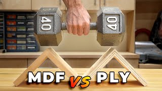 Testing MDF vs Plywood  What to Buy [upl. by Nema]